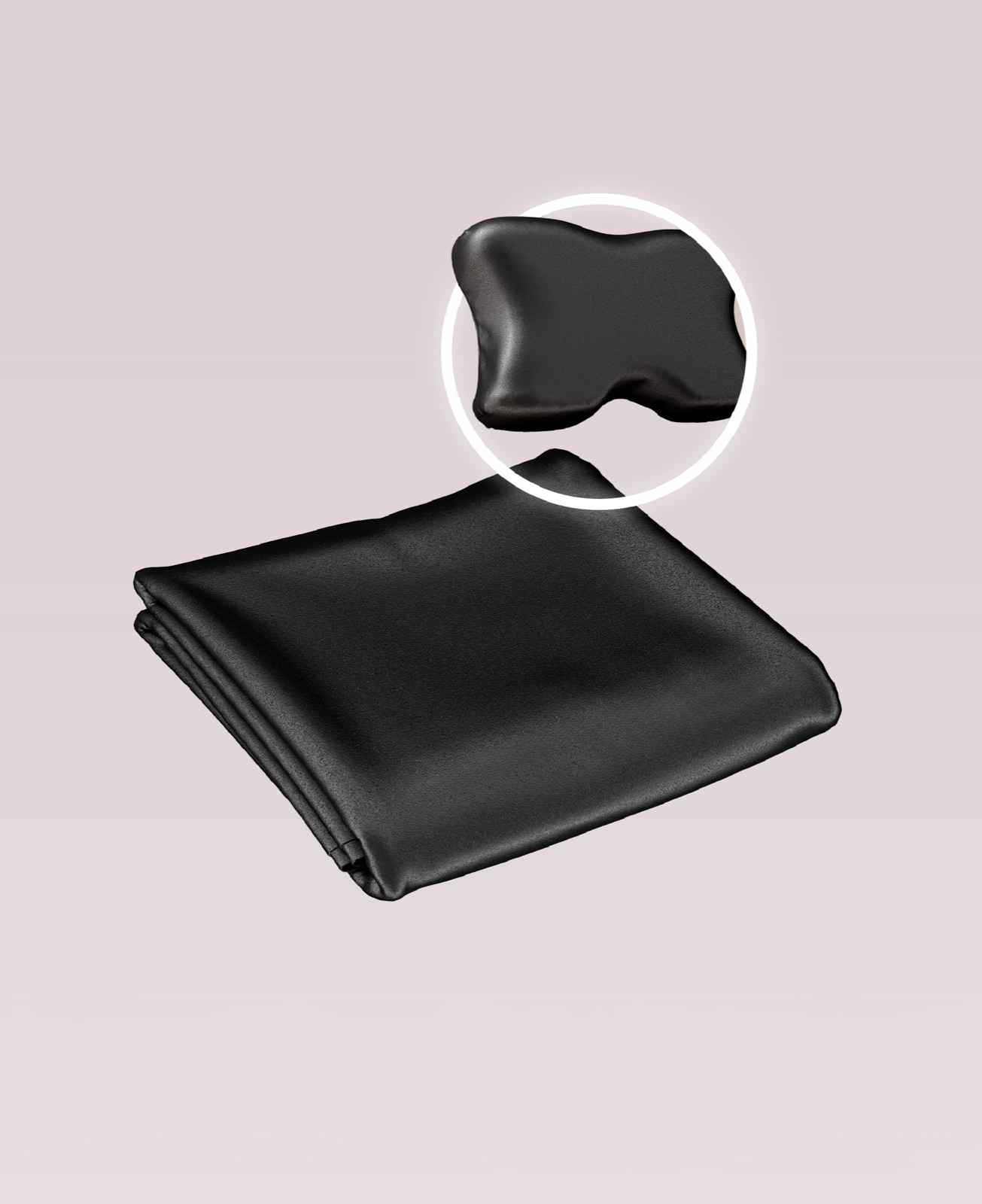 %100 İpek Yastık Kılıfı Siyah — Shine Pillow